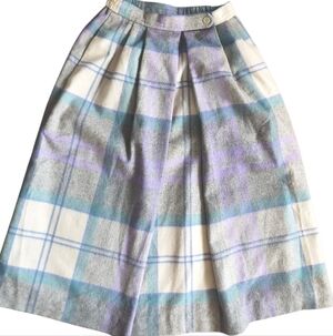 DAVID BROOKS Vintage Wool Plaid Skirt